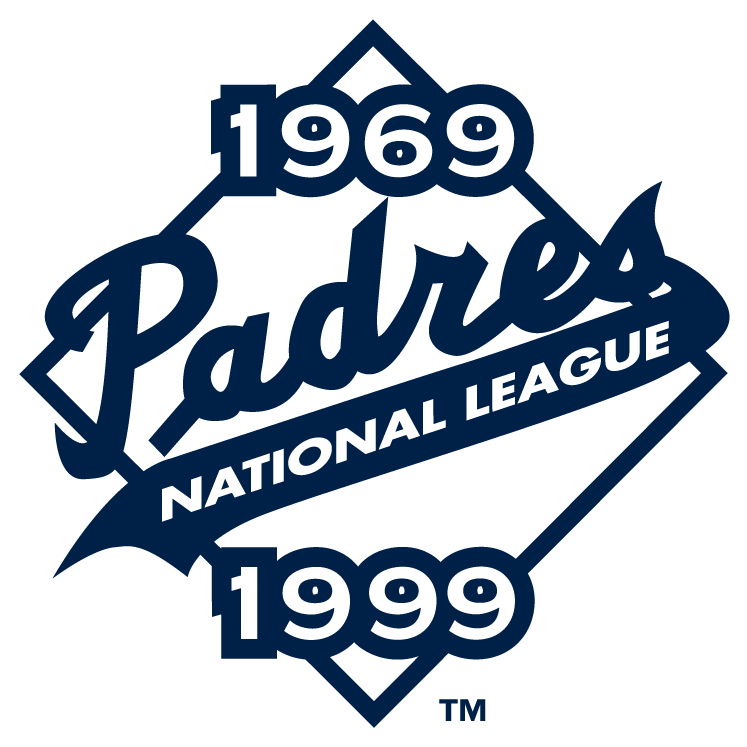 San Diego Padres 1999 Anniversary Logo vinyl decal